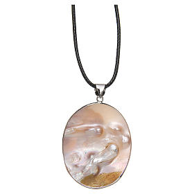 Pendenti vari: Ciondolo madreperla applicazione Angelo Custode