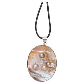 Pendenti vari: Ciondolo madreperla naturale Trinità Rublev