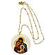 Pendant Holy Family natural mother-of-pearl s3