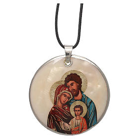 Pendenti vari: Ciondolo madreperla naturale Sacra Famiglia
