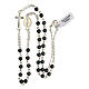 Necklace with three decade rosary, hematite beads, 4 mm s3