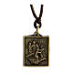 Way of the Cross pendant, Third Station, brass alloy s1