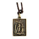 Way of the Cross pendant, Eighth Station, brass alloy s1