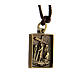 Way of the Cross pendant, Eighth Station, brass alloy s2