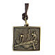 Way of the Cross pendant, Eleventh Station, brass alloy s1