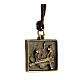 Way of the Cross pendant, Eleventh Station, brass alloy s2