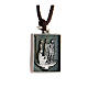 Medalik Pierwsza Stacja Droga Krzyżowa stop metali pokryty srebrem Via Dolorosa Jezus na śmierć skazany s2