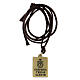 Second Station Via Crucis necklace Jesus carries cross s3