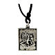 Third station medal, Way of the Cross, silver alloy s2