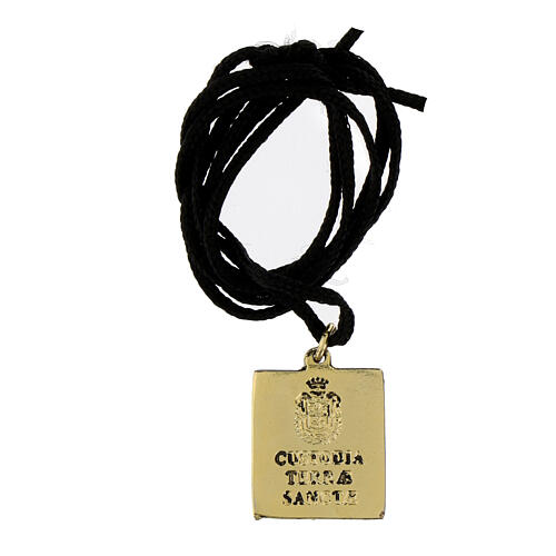 Collier avec pendentif Chemin de Croix Quatrième Station alliage finition argent 6