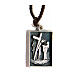 Sixth station medal, Way of the Cross, silver alloy s2