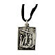 Eighth htstation medal, Way of the Cross, silver alloy s2
