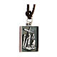 Eighth htstation medal, Way of the Cross, silver alloy s3