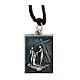 Tenth station medal, Way of the Cross, silver alloy s1