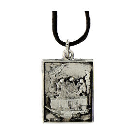 Via Crucis pendant Fourteenth station silver alloy burial 