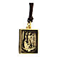 Way of the Cross pendant, 1rst Station, golden alloy s2