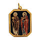 Enamelled zamak medal of Saints Peter and Paul s1