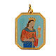 Medal pendant of Saint Barbara, zamak s1