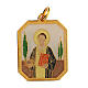 Médaille pendentif émaillée Saint Étienne zamak s1