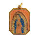 Medalla colgante zamak esmalte Virgen de Guadalupe 3x2,5 cm s1
