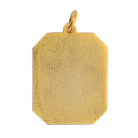 Holy Family pendant medal zamak enameled 3x2.5 cm