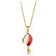 Russian Imperial egg necklace openable red and white s5