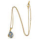Collana apribile uovo celeste stile imperiale russo acciaio s6