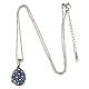 Pendente apribile ovetto stile imperiale russo blu scuro s6