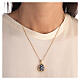 Dark blue Russian Imperial egg necklace openable s2