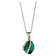 Green opening pendant, Russian Imperial egg style, curved lines s1