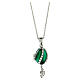 Pendente apribile ovetto verde stile imperiale russo  s5