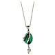Russian Imperial egg pendant green openable s5