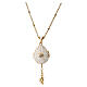 Pendentif ouvrant style impériale russe oeuf blanc croix et étoile s7