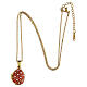 Russian Imperial egg necklace openable red s6