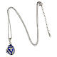 Pendentif ouvrant style impériale russe oeuf bleu ciel motif abstrait s6