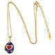 Russian Imperial egg necklace openable blue with heart s6