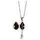 Pendentif ouvrant style impériale russe oeuf rouge ligne de strass s3