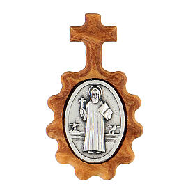 Médaille dizainier en bois d'olivier 4 cm