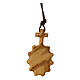 One decade rosary key chain olive wood 4 cm s2