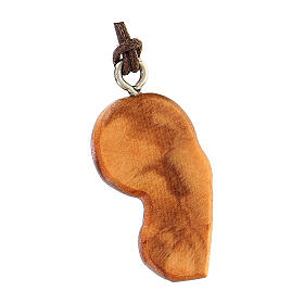 Virgin with Child, 3 cm olivewood pendant