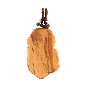 Olivewood pendant, 2 cm, Virgin with Child