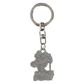 Porte-clés Saint Christophe en aluminium moulé et coloré 40x25 mm
