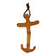 Colgante Cruz Ancla de la Salvación olivo nacional 43x25 mm s1