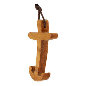 Pendente Croce Ancora della Salvezza ulivo nazionale 43x25 mm