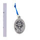 Collana Carlo Acutis smalto rosso filo azzurro s3