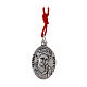 Red rope necklace with Carlo Acutis pendant s2