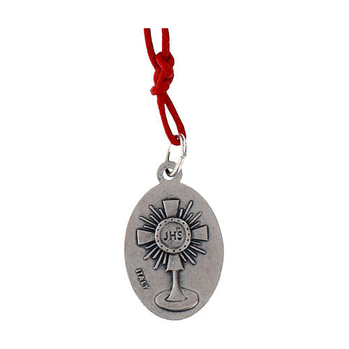 Collar de cuerda roja con colgante de Carlo Acutis 3