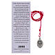 Collier en corde fuchsia avec pendentif Carlo Acutis s4