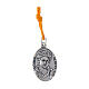 Kette mit Medaille „Carlo Acutis“, orangefarbene Kordel s2