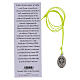 Collar de cuerda amarilla con colgante Carlo Acutis s4